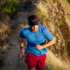 A runner on a hill in Hawaii.