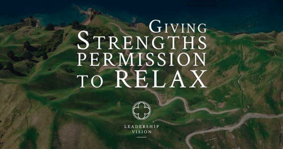 giving strengths permission to relax