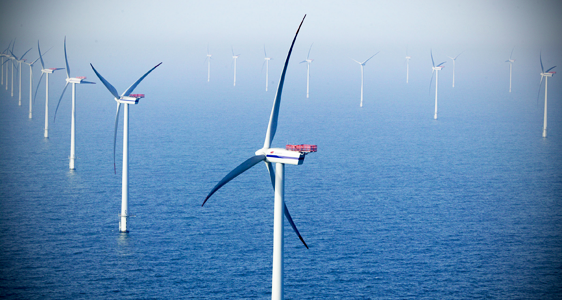 wind turbine in ocean