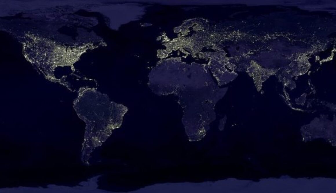 earth at night
