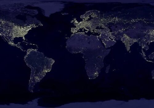 earth at night
