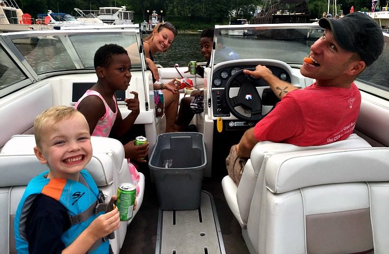 John and Family on Boat