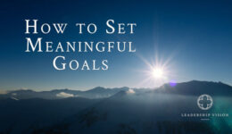 set meaningful goals