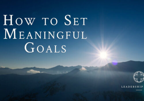 set meaningful goals