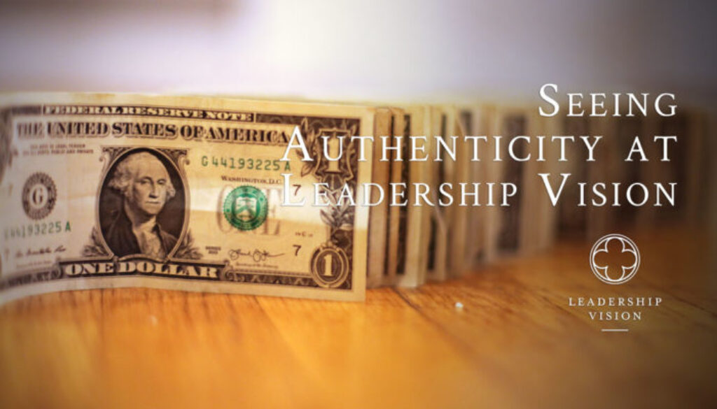 authenticity at Leadership Vision