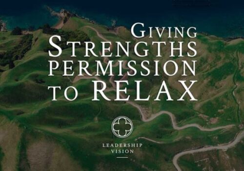giving strengths permission to relax
