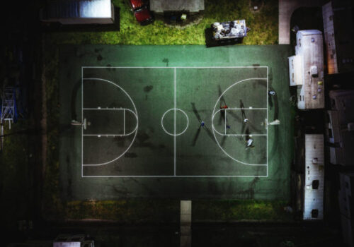 Baseketball Court Comparing Competition