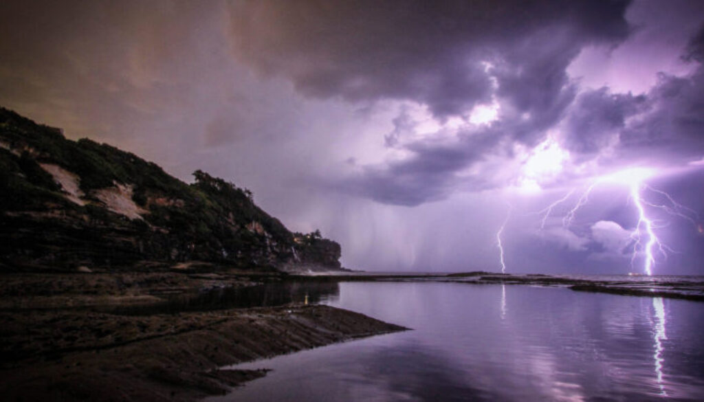 Lightning on a lake conflict
