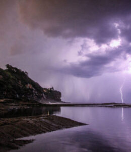 Lightning on a lake conflict