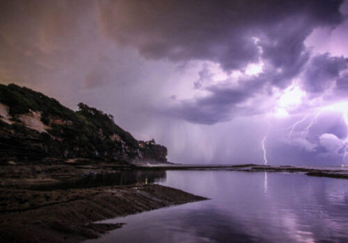 Lightning on a lake conflict