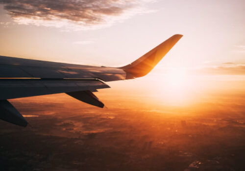 work airplane sky