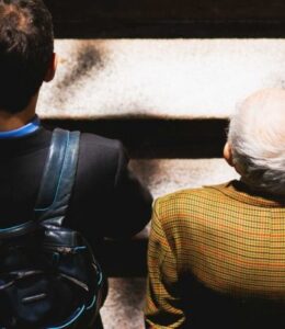 old-and-young-man-walking