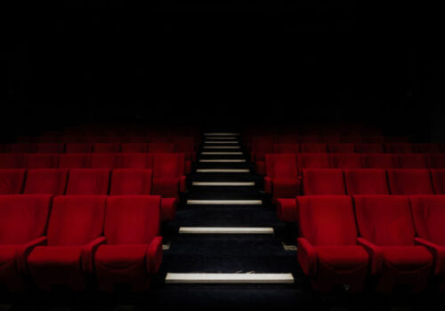red stadium chairs
