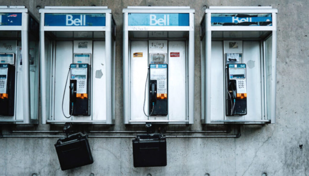 telephones-on-a-wall