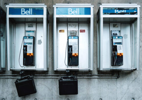 telephones-on-a-wall