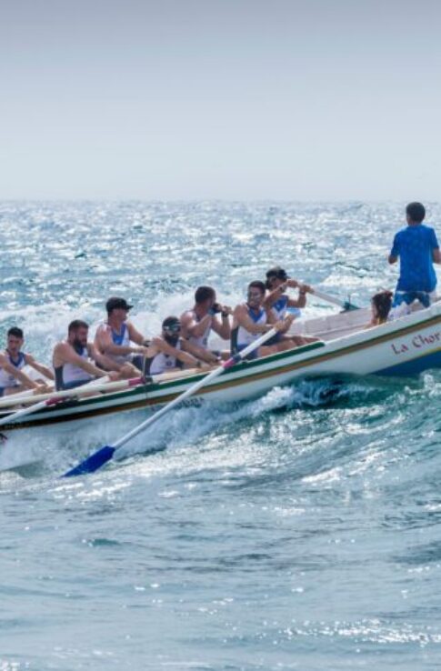Team in a boat