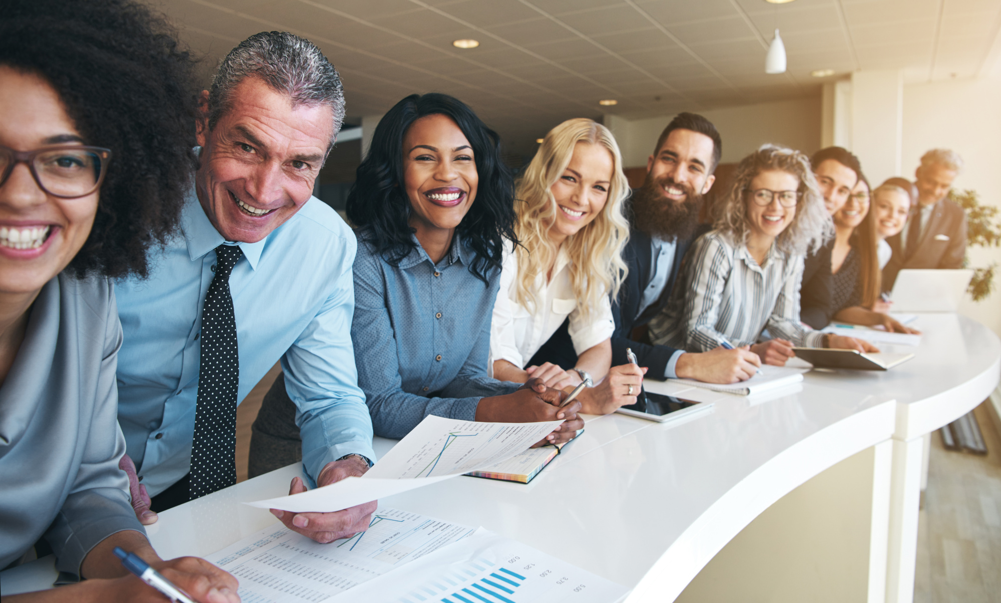 Group of Business People in Community