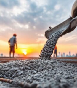 Construction workers pouring a foundation, representing sturdy leadership and building systems that support people and teams.